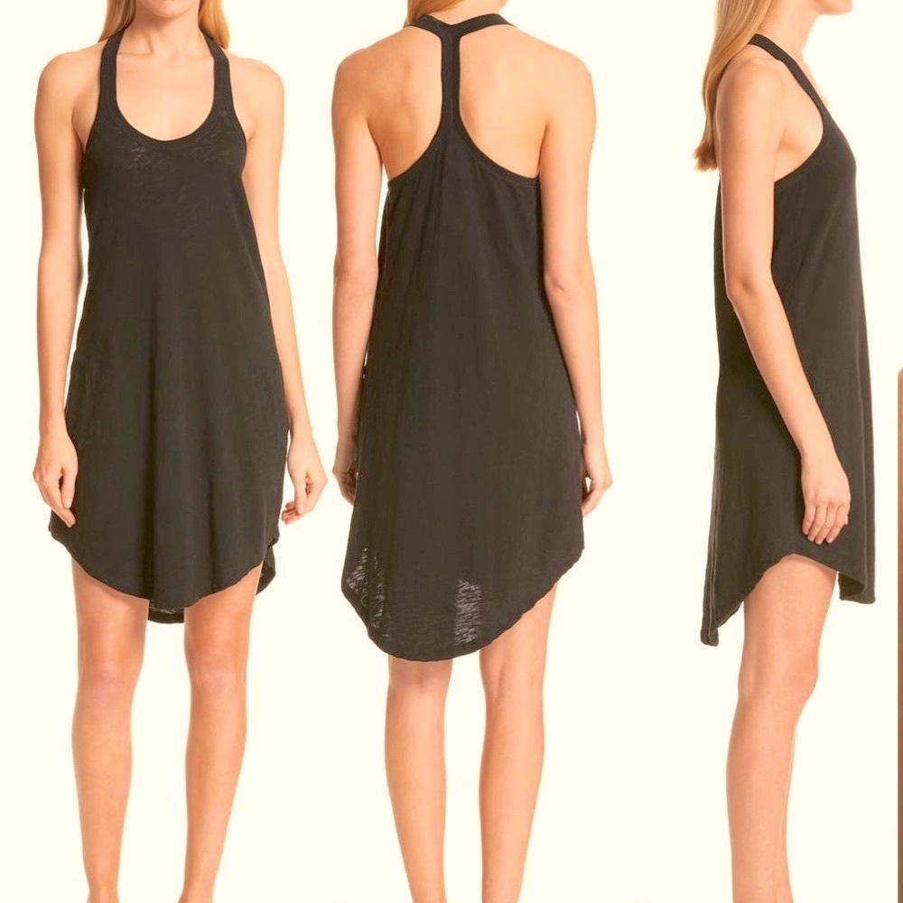 ATM Black Trapeze Tank Dress. Size Medium.